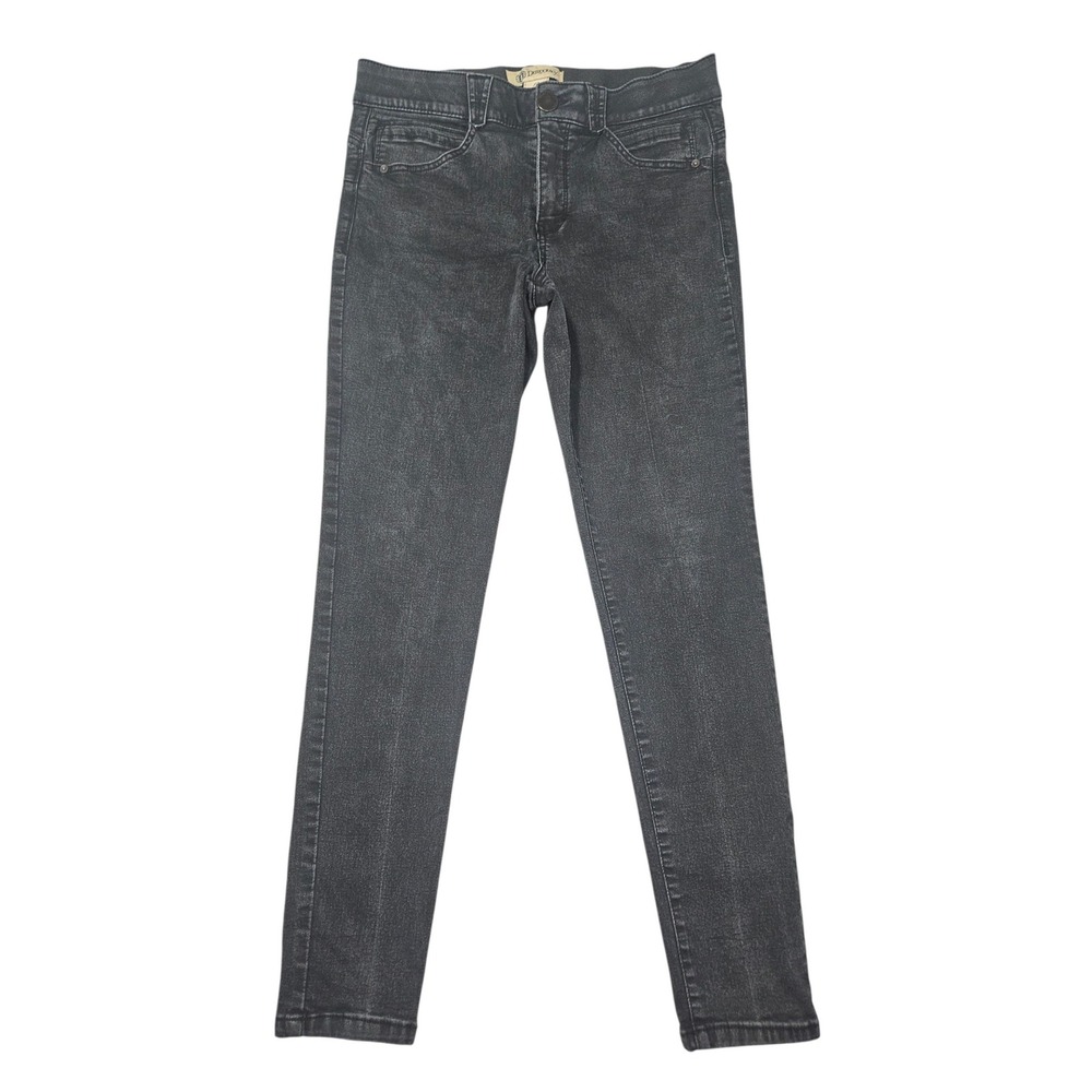 Democracy Ab solution Skinny Jeans Faded Black Stretch Denim Sz 12